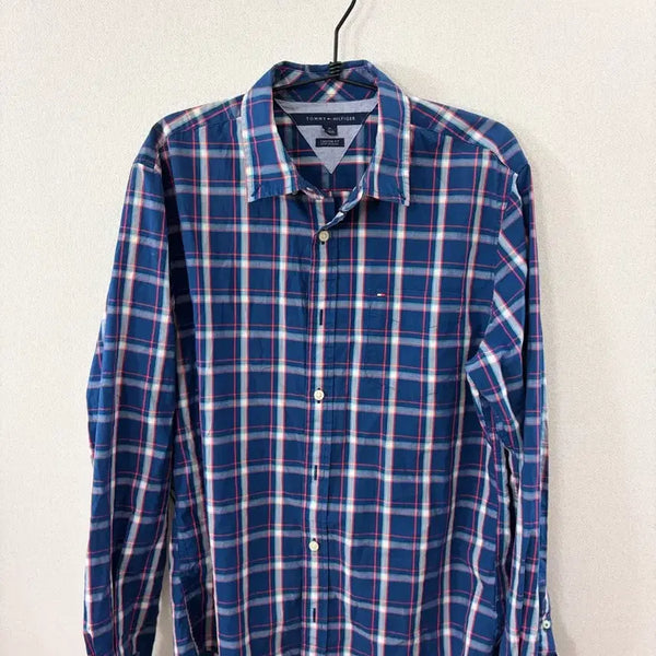 [BUNJANG] Tommy Hilfiger Checked Shirt M / 타미힐피거 체크 남방 셔츠 M