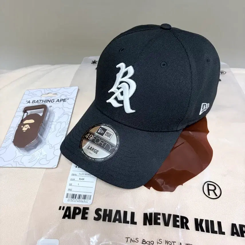 [BUNJANG] Bape x New Era 49forty Cap / (L size) 베이프 뉴에라 bape x newera