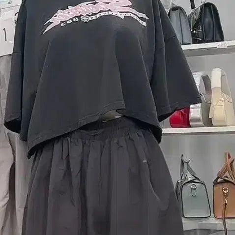 [BUNJANG] Oversized Fit Women's Short Sleeve T-Shirt / 오버사이즈 반팔 티셔츠