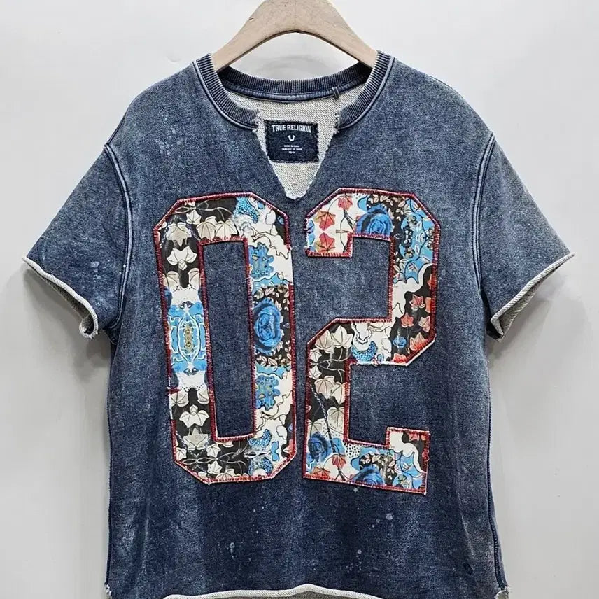 [BUNJANG] True Religion Indigo Active Top Short Sleeve T-Shirt / 트루릴리젼 인디고 액티브 탑 반팔 티셔츠