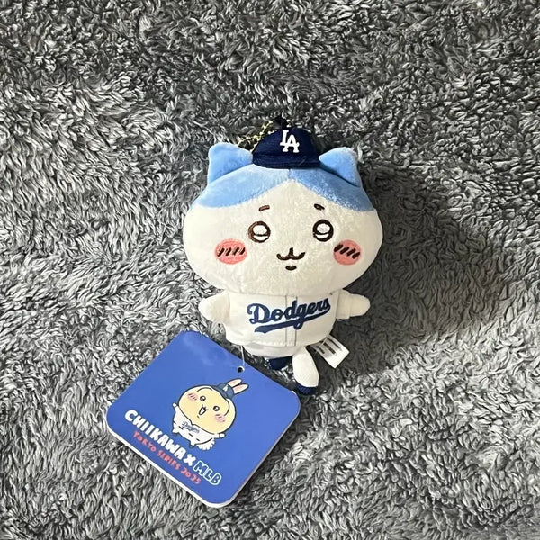 [BUNJANG] Chiikawa x MLB Collaboration LA Dodgers Hachiwara Mascot / 치이카와 x MLB 콜라보 LA 다저스 하치와레 마스코