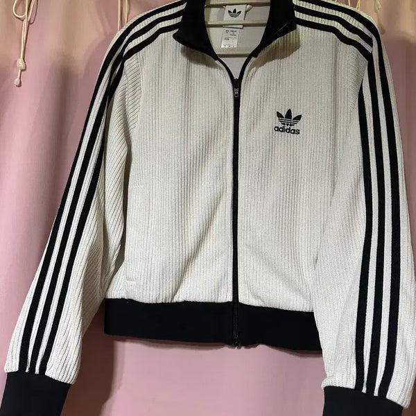 [BUNJANG] Adidas Firebird Knit Zip-Up Jersey / 아디다스져지 아디다스 니트 져지 집업 불꽃 블랙 와플져지 파이어버드 대장