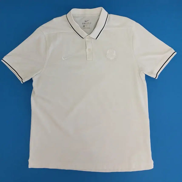 [BUNJANG] Nike Dri-FIT Patch Collar T-Shirt White / 나이키  드라이 핏  패치카라티  화이트