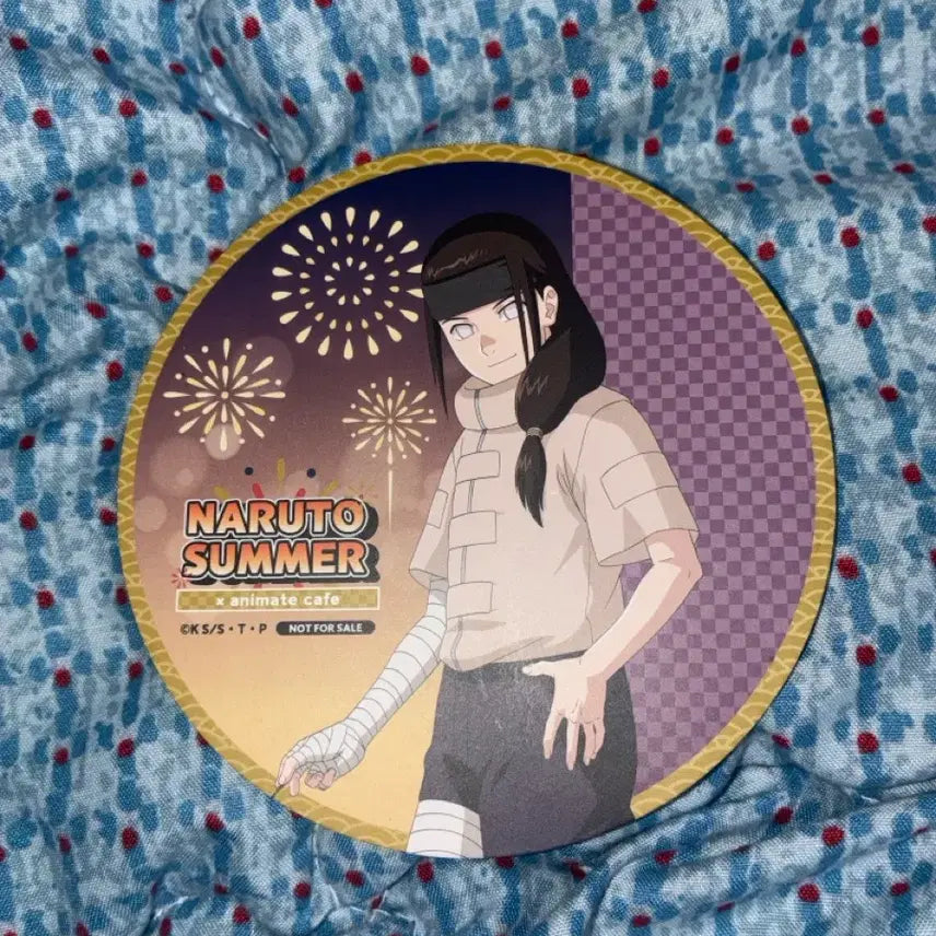 [BUNJANG] Naruto Shippuden Hyuga Neji Summer Animate Collab Cafe Special Edition Coaster / 나루토 써머 재팬애니메이트 콜라보카페 휴우가네지 특전