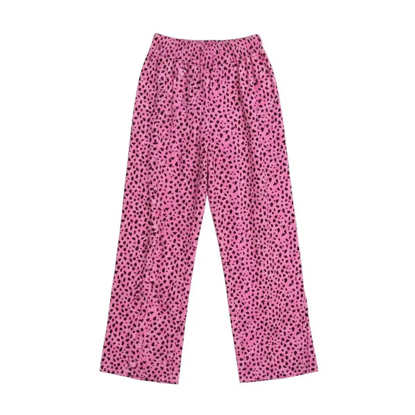[BUNJANG] Memeu Leopard Print Ribbed Banding Pants / 여성F/ MEMEU 국내제작 호피 골지 밴딩 팬츠 PK 21-109