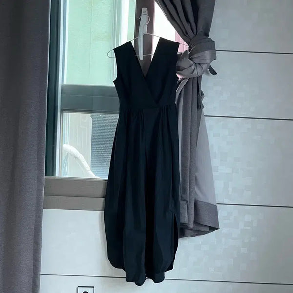 [BUNJANG] COS V-Neck Midi Dress Black Size 32 / cos v넥미디 원피스 32사이즈