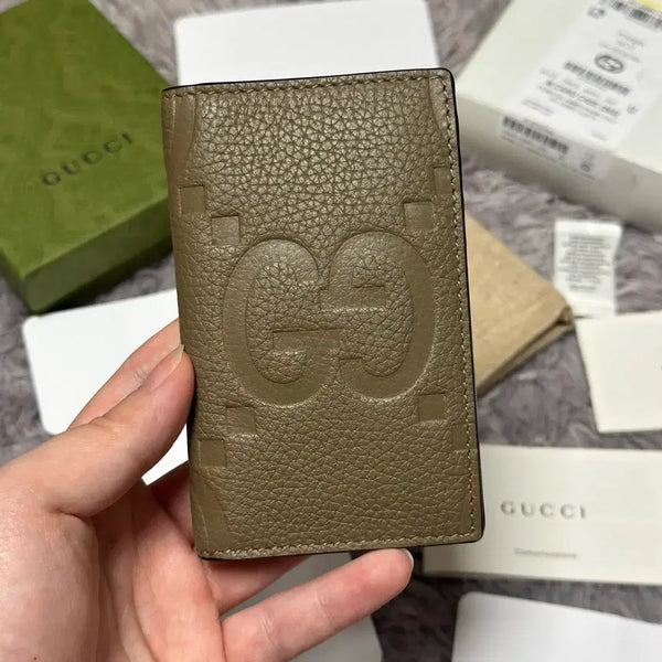 [BUNJANG] Gucci Jumbo GG Leather Organizer Card Wallet Beige / [미사용/새상품] 구찌 점보 GG 레더 오거나이저 카드지갑 베이지