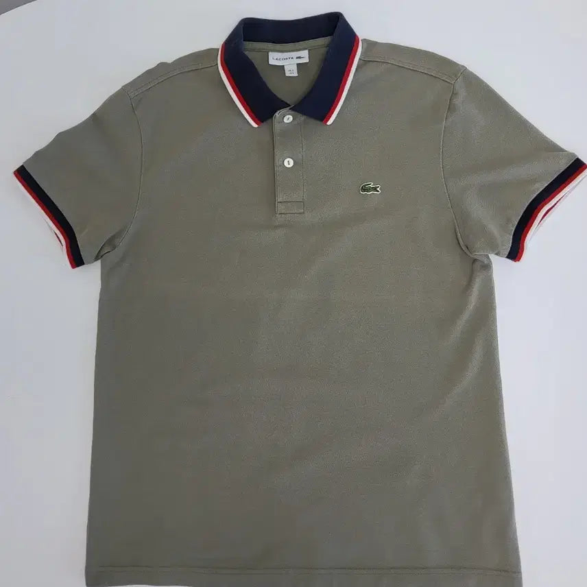 [BUNJANG] Lacoste Men's Short Sleeve Pique Polo Shirt Olive Khaki / 라코스테 카라티  올리브카키