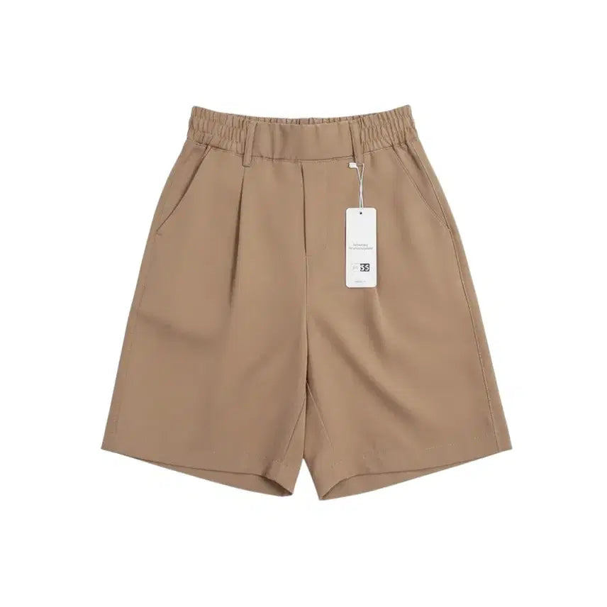 [BUNJANG] Women's Size 55 Perfect Fit Pin Tuck Banding Shorts BG 22-94 / 여성55/ 텍새옷 퍼펙트핏 핀턱 밴딩 반바지 BG 22-94