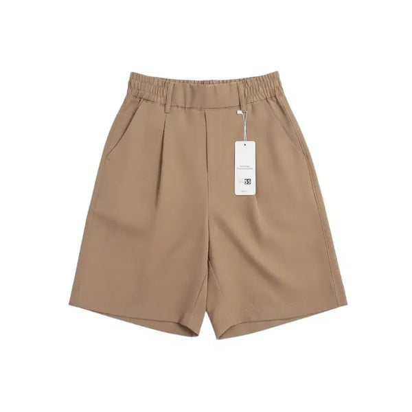 [BUNJANG] Women's Size 55 Perfect Fit Pin Tuck Banding Shorts BG 22-94 / 여성55/ 텍새옷 퍼펙트핏 핀턱 밴딩 반바지 BG 22-94