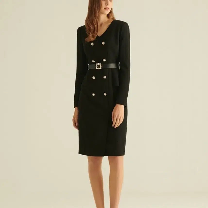[BUNJANG] Satin Black Dress for Formal Occasions / 샤틴 블랙 원피스 하객 예복 돌잔치 상견례 피로연 2부 드레스 셀프웨딩