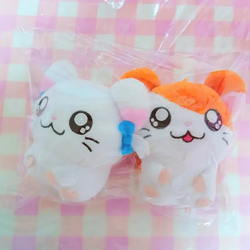[BUNJANG] Hamtaro Hamtaro & Ribbon Doll Charm + Smart Tok Holder / 방가방가 햄토리 키링+스마트톡용 햄토리&리본 인형