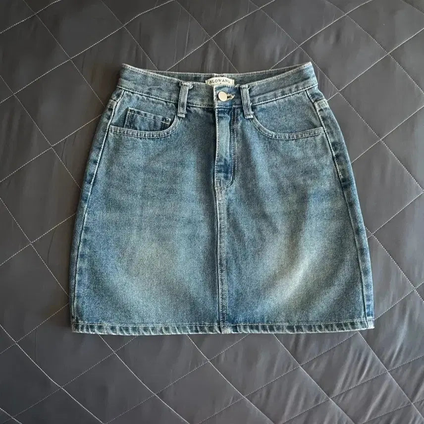 [BUNJANG] Slowand Denim Skirt / 슬로우앤드 데님 스커트