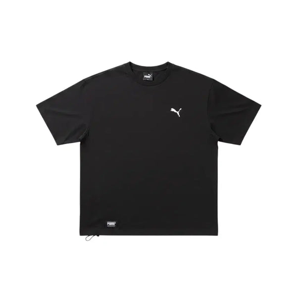 [BUNJANG] Puma Nylon String Short Sleeve T-Shirt (Men's M, Black) / 남성M/ 푸마 나일론 스트링 반팔티 BK 22-103