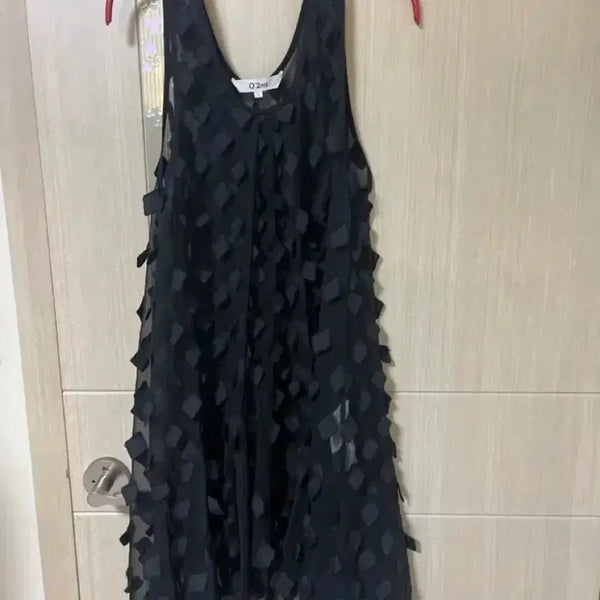 [BUNJANG] Ozsecon Layered Dress Diamond Pattern Black / 오즈세컨. 55~66