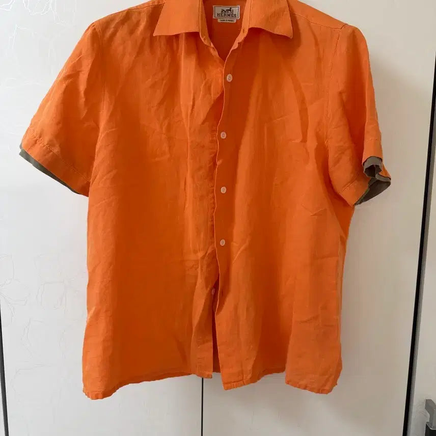 [BUNJANG] Hermès Linen Short Sleeve Shirt / 에르메스 린넨 반팔 셔츠
