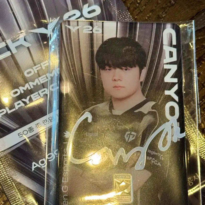 [BUNJANG] Gen.G Canyon Signed Silver Card Photocard / lck 한국조폐공사 실버카드 gen 젠지 캐니언 싸인 버전 포토카드