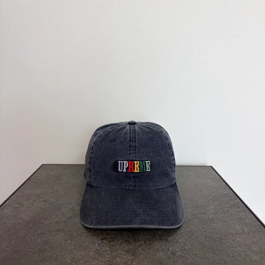 [BUNJANG] Supreme 6-Panel Pigment Cap Navy / (OS) 슈프림 6패널 볼캡 모자 피그먼트 네이비