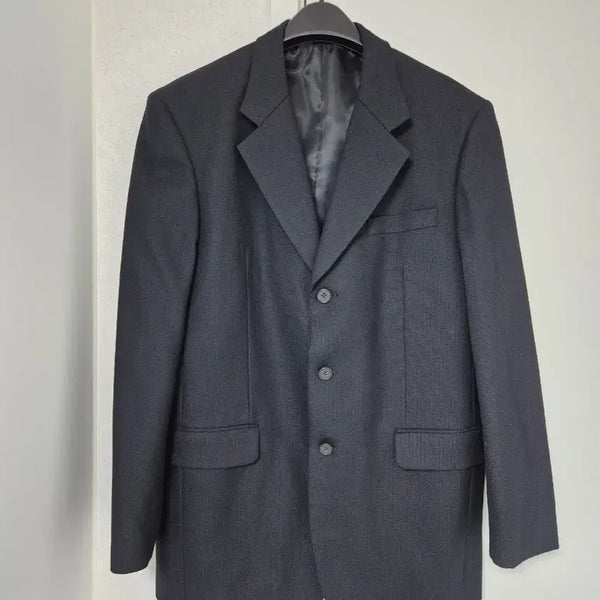 [BUNJANG] Parkland Men's 99% Wool Black Blazer Jacket / 파크랜드 블랙 정장자켓 모99% 블레이저