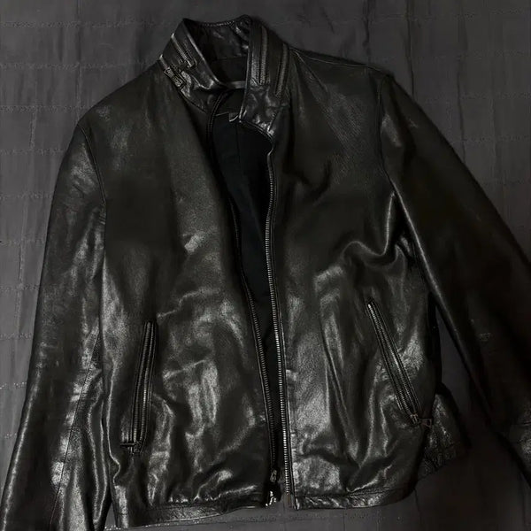 [BUNJANG] John Varvatos Lambskin Leather Jacket - Size 46 / 존바바토스 램스킨 레더 자켓 46