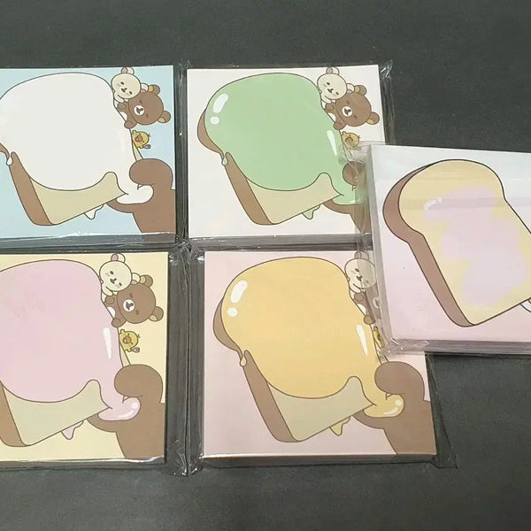 [BUNJANG] Rilakkuma Memo Pad Set (5 Types) / 리락쿠마 떡메 메모지 5종 일괄
