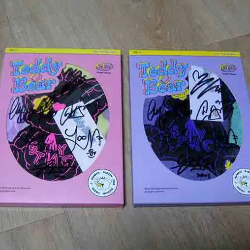 [BUNJANG] STAYC Signed CD: Teddy Bear 2 Type Set / 스테이씨 (STAYC) -친필싸인 CD : Teddy Bear 2종 세트