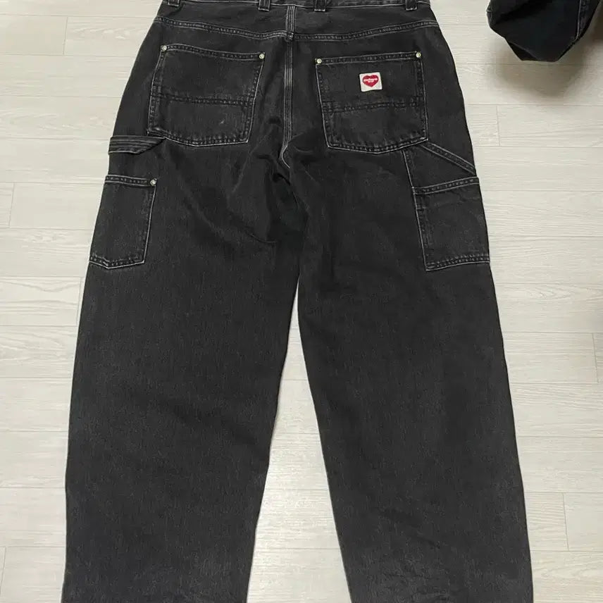 [BUNJANG] Carhartt WIP Nash Double Knee Stonewashed Black Denim Pants / [L] 칼하트 WIP 내쉬 더블니 스톤 워시드 블랙 데님