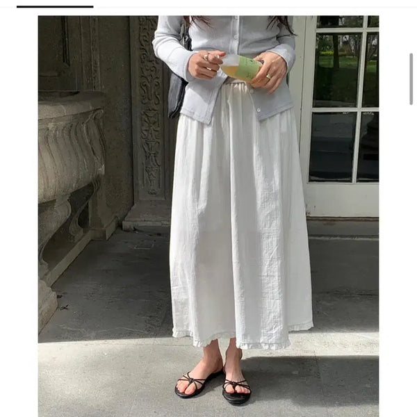 [BUNJANG] GanaSra Pony Frill Skirt / 가내스라 제작 포니 프릴 스커트
