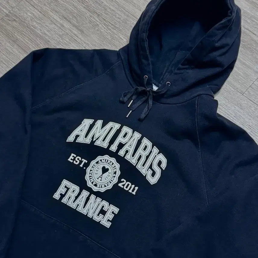 [BUNJANG] AMI Paris Black Hoodie L / 아미 후드티