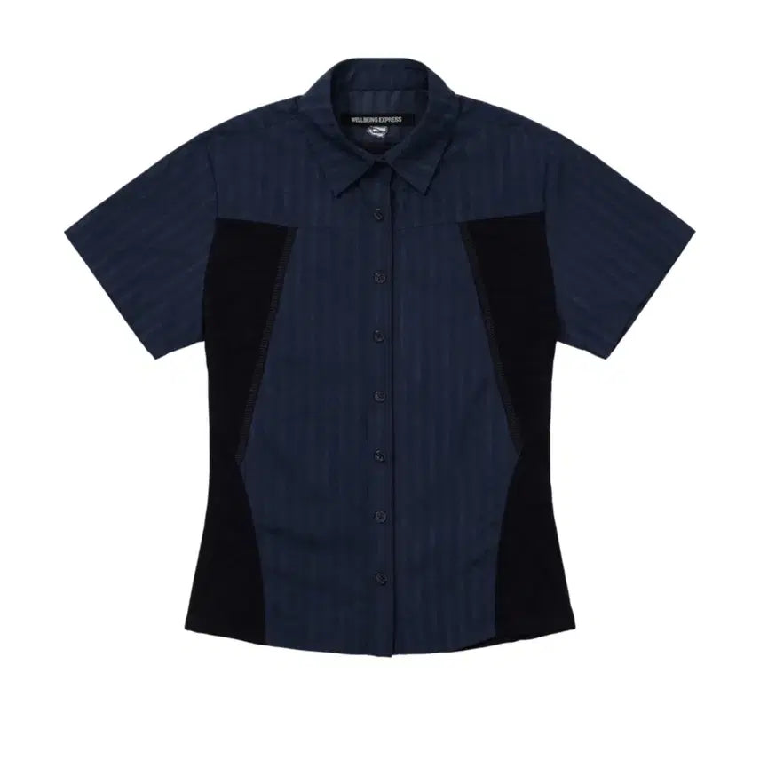 [BUNJANG] Wellbeing Express Half Sleeve Hiking Shirt Navy / 웰빙익스프레스 Half Sleeve Hiking Shirt Navy