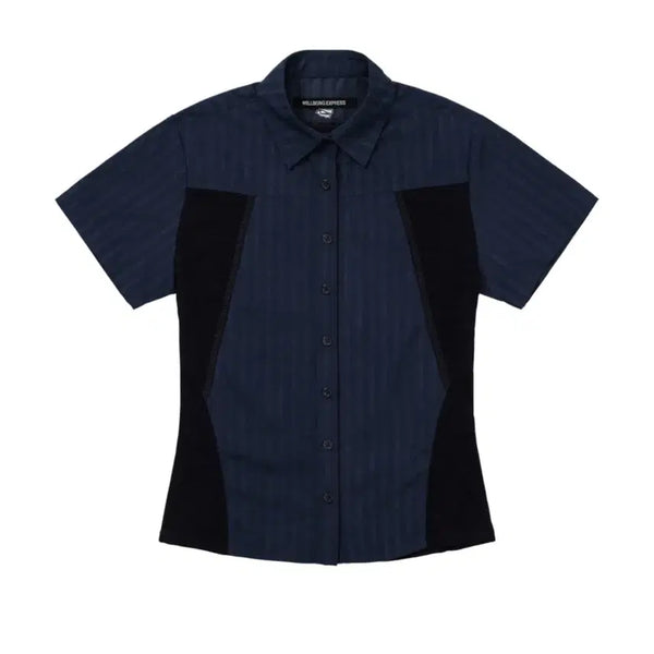 [BUNJANG] Wellbeing Express Half Sleeve Hiking Shirt Navy / 웰빙익스프레스 Half Sleeve Hiking Shirt Navy