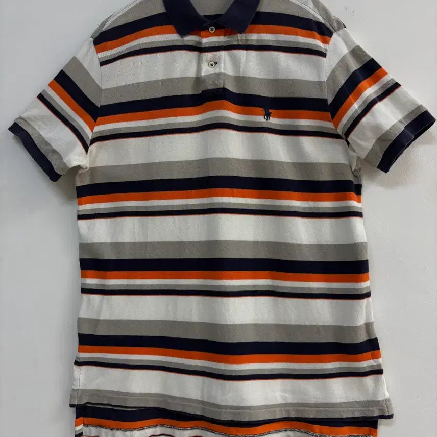 [BUNJANG] Polo Ralph Lauren Men's Striped Rugby Shirt / 폴로 랄프로렌 스트라이프 카라티 남성 럭비티