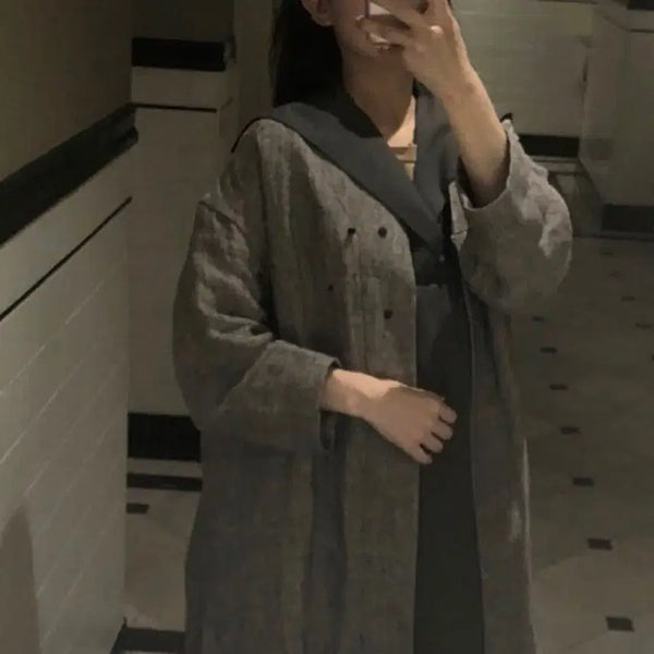 [BUNJANG] Berti Linen Transitional Coat / 베르띠 berti 간절기 린넨 코트 미착용 새제품
