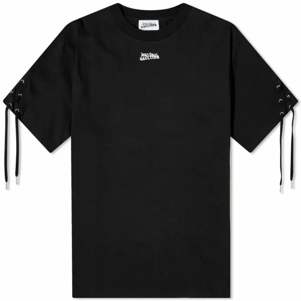 [BUNJANG] Jean Paul Gaultier Lace-Up Logo T-Shirt L / [L] 장폴고티에 레이스업 로고 티셔츠