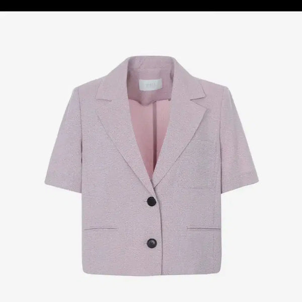 [BUNJANG] VISIT IN NEWYORK Lavender Short-Sleeve Jacket / VISIT IN NEWYORK 라벤더 색상  반팔 자켓
