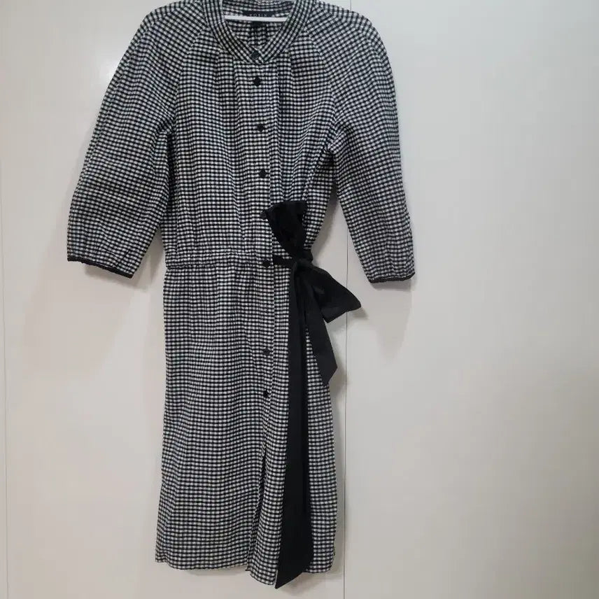[BUNJANG] Robin Check Shirt Dress / 로빈 체크 셔츠 원피스
