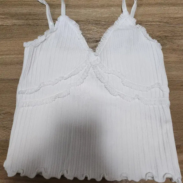 [BUNJANG] Headment Camisole Tank Top White / 헤더먼트 캐미솔 나시 화이트