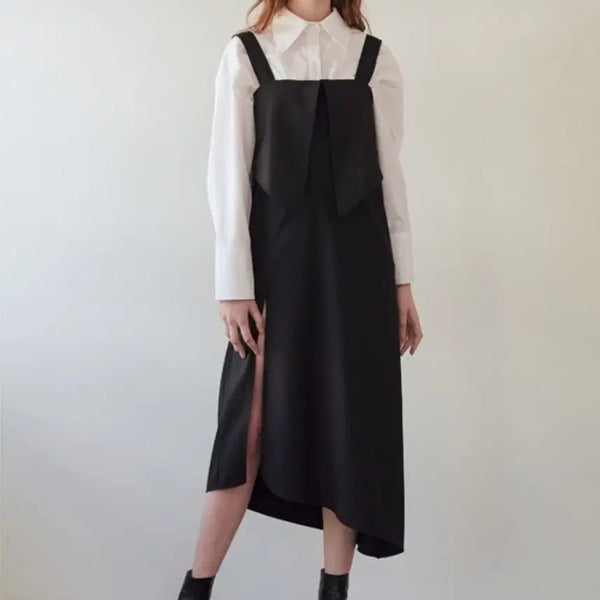 [BUNJANG] ATFIRSTSIGHT Black Bustier Long Dress / ATFIRSTSIGHT 블랙 뷔스티에 롱 원피스