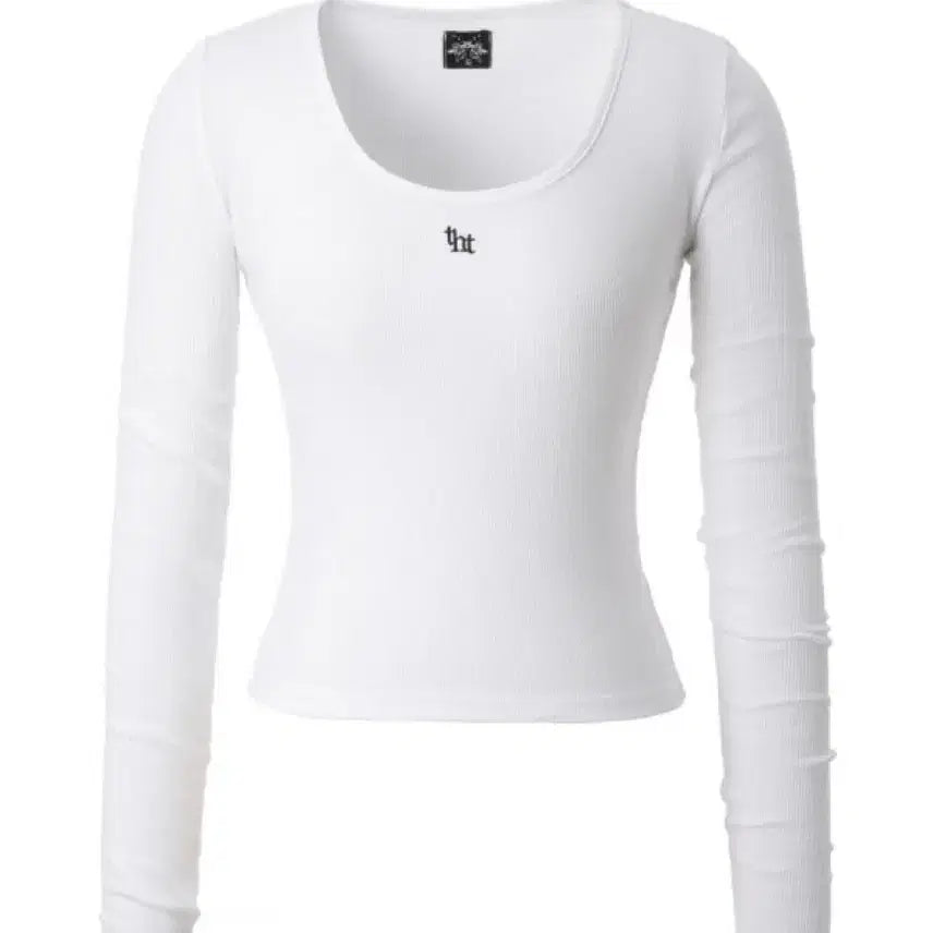 [BUNJANG] 3Times Logo U-Neck Long Sleeve M Size / 쓰리타임즈 로고 유넥 롱 슬리브