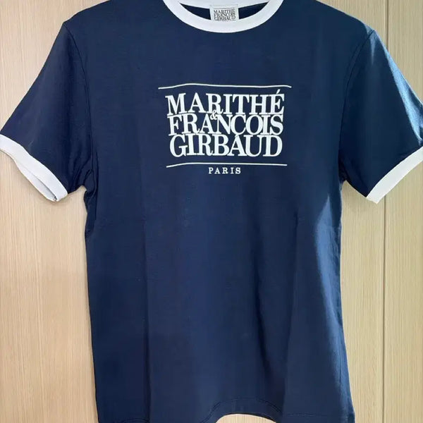 [BUNJANG] Marithe Francois Girbaud Navy Ringer T-Shirt / 마리떼 프랑소와 저버 네이비 링거 반팔티