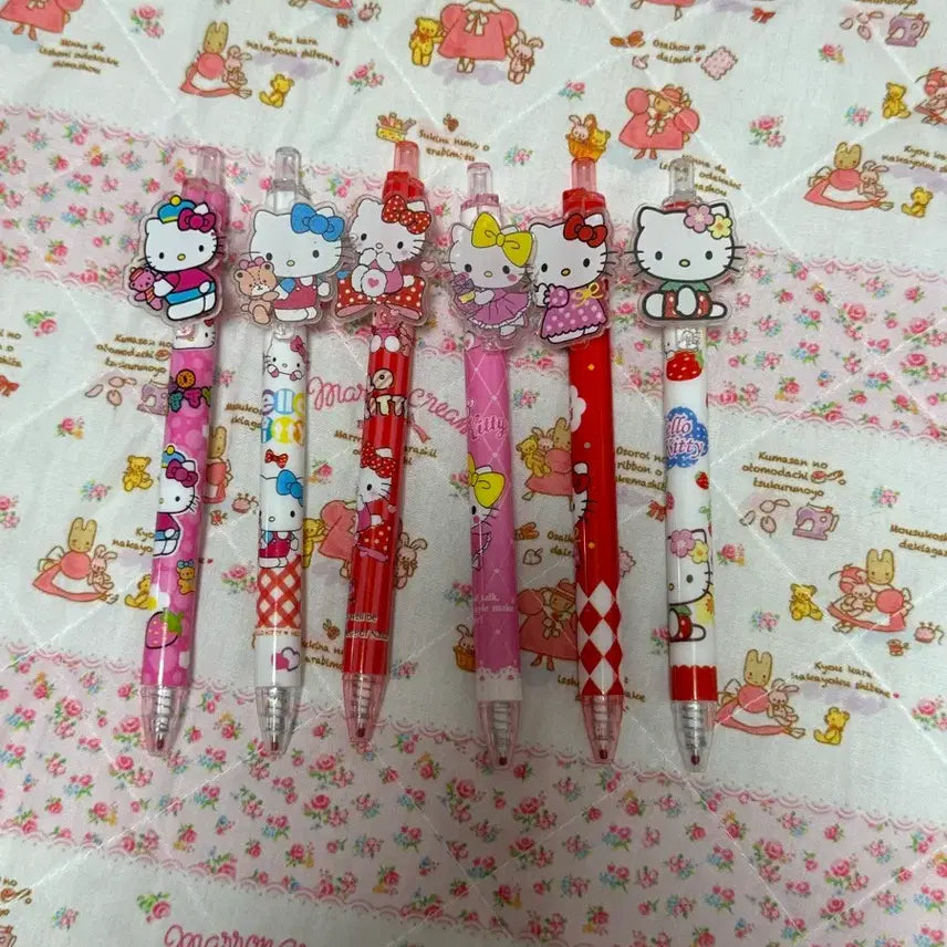 [BUNJANG] Sanrio Hello Kitty Ballpoint Pen Set / 산리오 헬로키티 볼펜