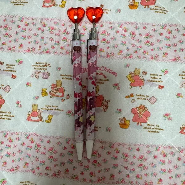 [BUNJANG] Hello Kitty Heart Ballpoint Pen Set / 헬로키티 하트 볼펜