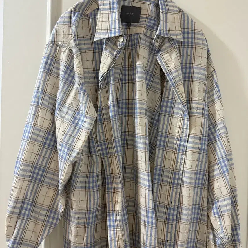 [BUNJANG] Vallut Oversized Silhouette Check Shirt Size 1 / 발루트 오버 실루엣 체크셔츠 사이즈 1