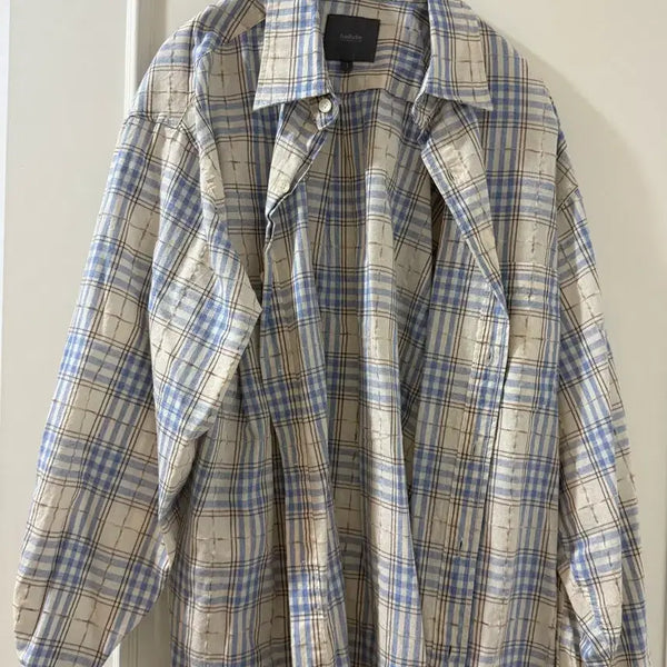 [BUNJANG] Vallut Oversized Silhouette Check Shirt Size 1 / 발루트 오버 실루엣 체크셔츠 사이즈 1