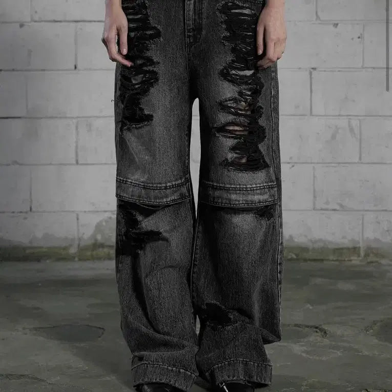 [BUNJANG] Bohemian Seoul Bohemiansew Open Wide Pants Grey M / [새상품 택 O] 보헤미안서울 보헴서 니 오픈 와이드 팬츠 그레이 m