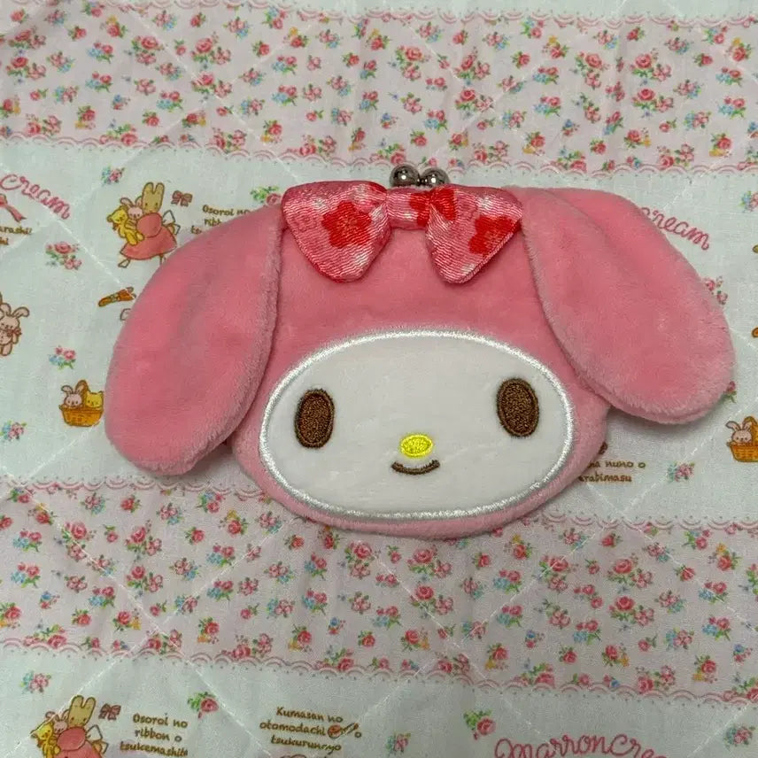 [BUNJANG] Sanrio My Melody Face Coin Purse Pouch / 마이멜로디 페이스 동전지갑 파우치