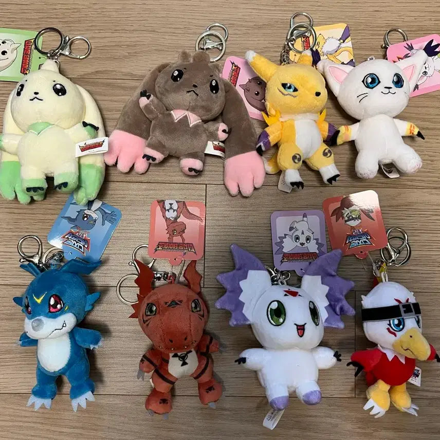 [BUNJANG] Digimon Stuffed Animal Keychains (Assorted Characters) / 디지몬 인형 키링 팔아요