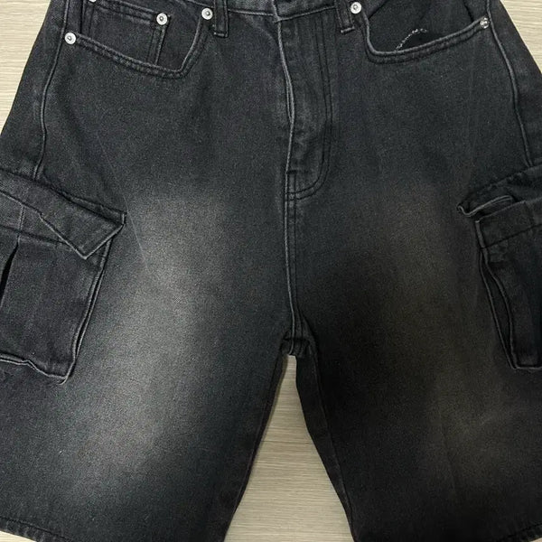[BUNJANG] Washed Cargo Bermuda Shorts (Set of 2) / 카고워싱 버뮤다팬츠 1+1