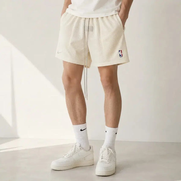 [BUNJANG] Nike x Fear of God NBA Mesh Shorts Cream Men's 30-31 / 나이키 x 피어오브갓 NBA 메쉬 쇼츠 아이보리 남성 30~31