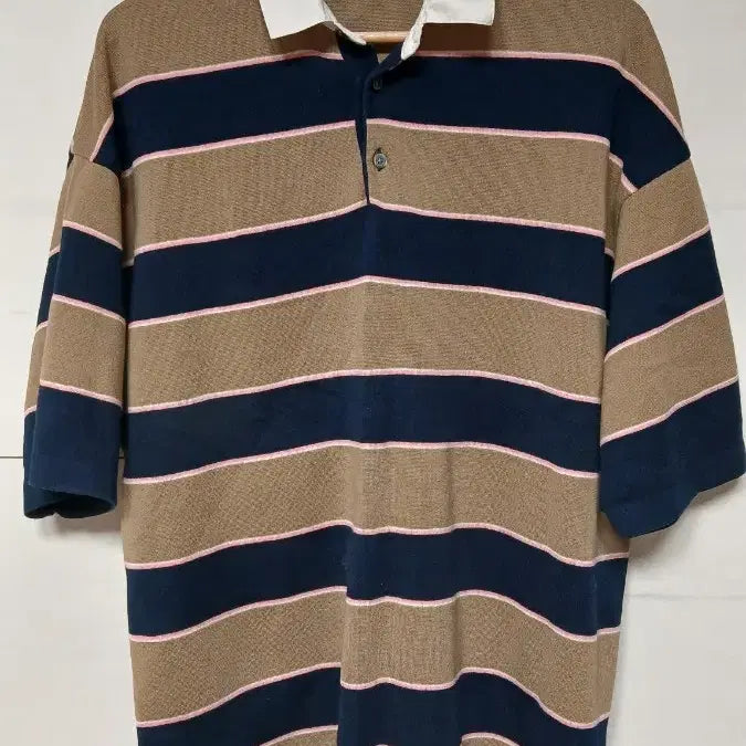 [BUNJANG] Jil Stuart New York Striped Short Sleeve Knit XL / 질스튜어트 뉴욕  단가라 남성반팔니트 XL 상태좋음